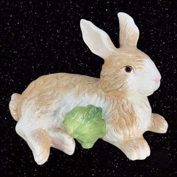 Kaldun & Bogle Bunny Rabbit Retired Painted Porcelain Ceramic Figurine Marked - Picture 9 of 11